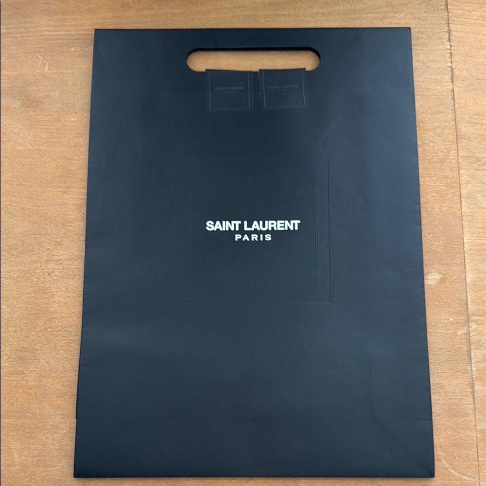 Saint Laurent Black Top Handle Shopping Bag